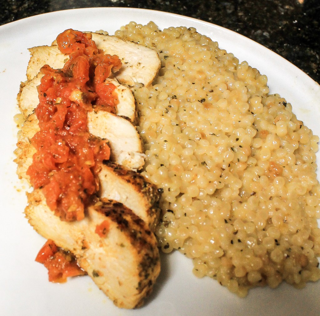 Chicken Bruschetta with Parmesan&nbsp;Couscous